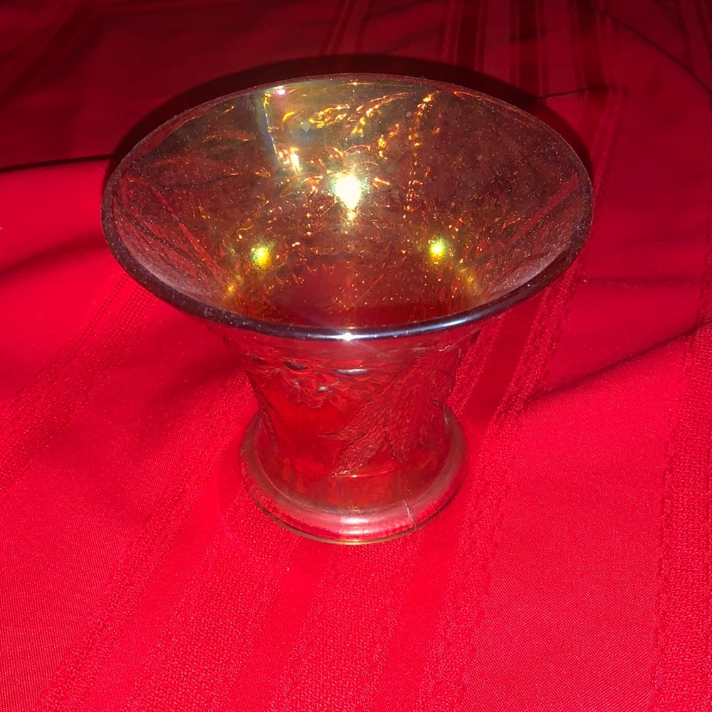 5” Carnival Glass Mini Vase